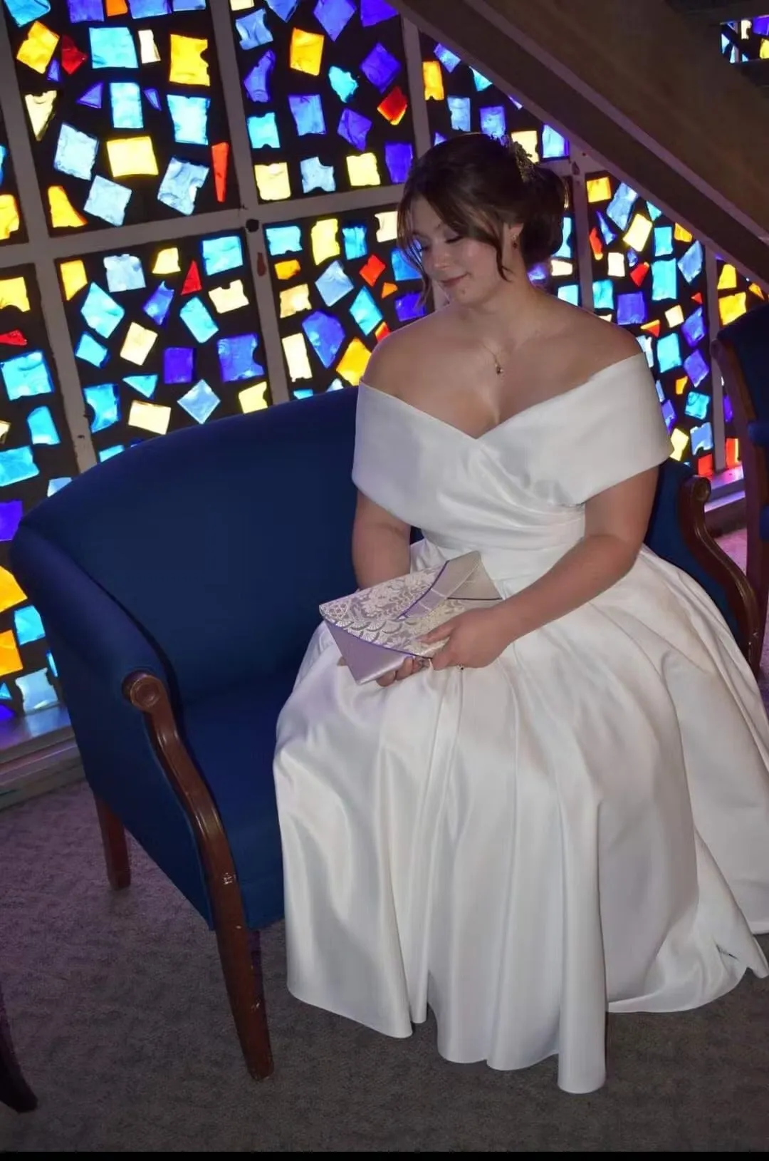 Plus-Size Satin Wedding Dress Modern Dress Vestido De Novia Bow Simple Court Train Bridal Gown Satin Mermaid Princess - Image 4