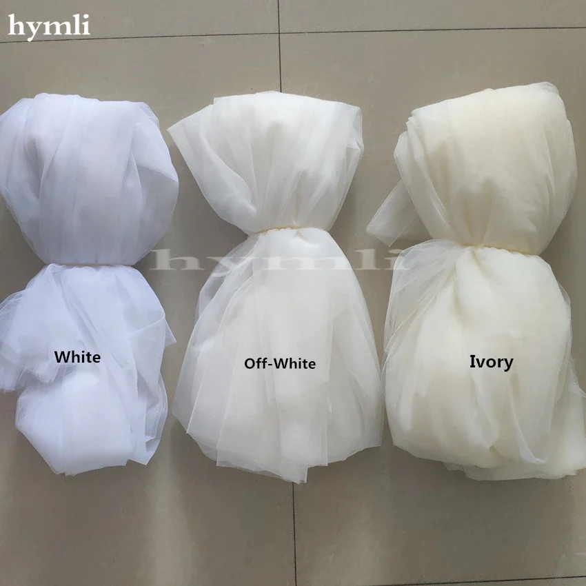 2 Layer Lace Wedding Veil Fingertip Length Off-White Bridal Veil Metal Comb - Image 6