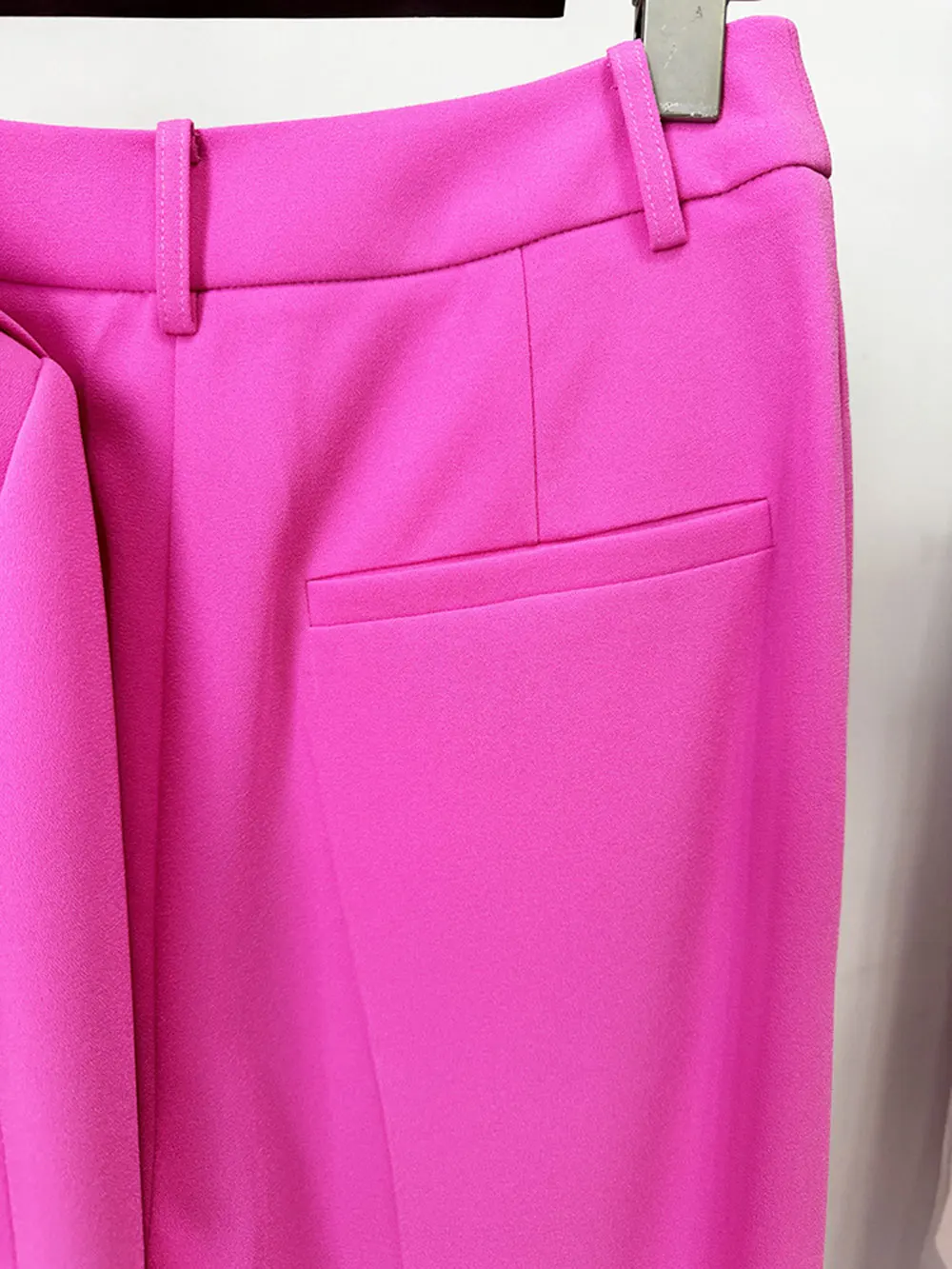 2024 Elegant Women's Light Luxury Suit Pants Set with Large Collar Long Sleeve Slim Fit Short Suit Coat and Pants Two Piece Set - Image 6