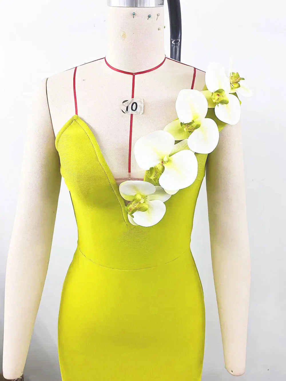 2024 Sexy Women's 3D Flower Decoration Long Dress Strapless Sleeveless Bodycon Backless Max Dress Cocktail Evening Party Vestido - Image 5