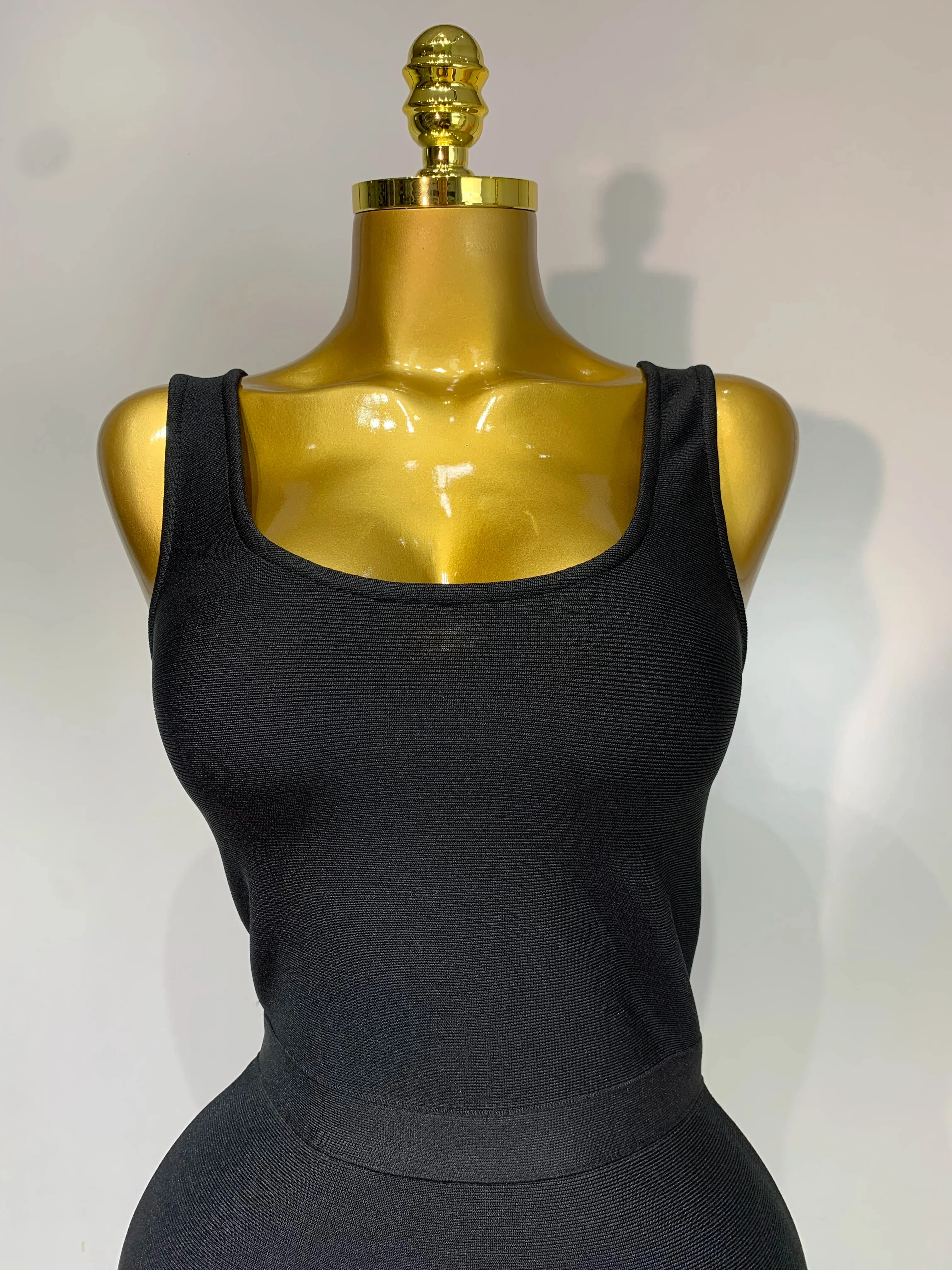 New Fashion Crystal Tassel Temperament Suspender Bodycon Bandage Dress Sexy Midi Evening Party Birthday Dresses Vestidos - Image 5