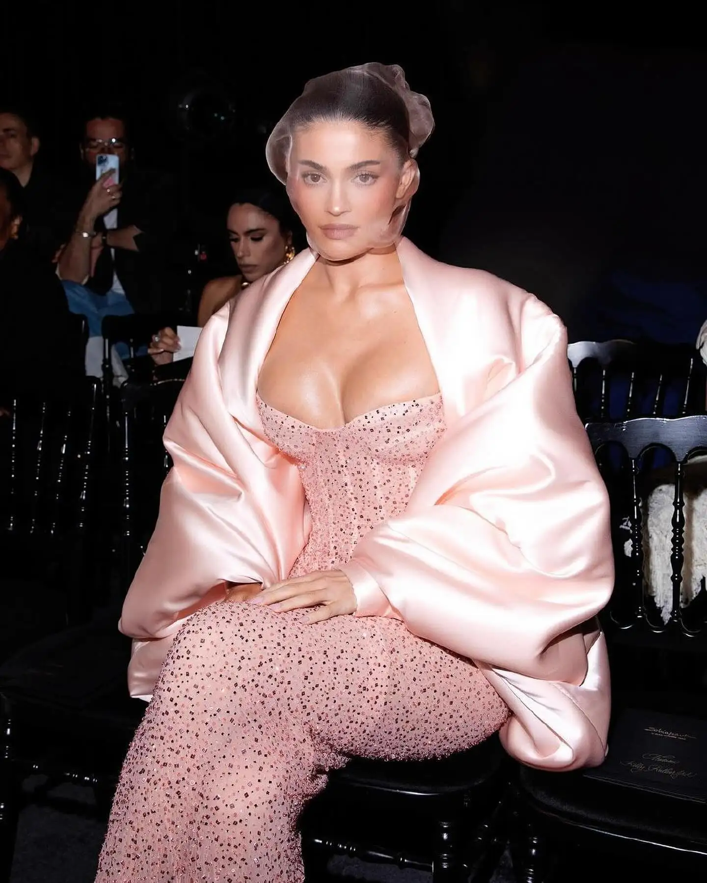 Pink Color Dazzling Diamonds Strapless Ankle Length Evening Dress Woman Birthday Party Dress Celebrity Evening Party Outfit - Image 3