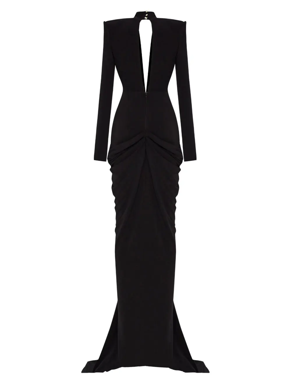 Sexy Women's Light Luxury Maxi Dress Deep V-neck Long Sleeve Three Dimensional Beaded sequin Design Bodycon and Floor Dress - Image 4