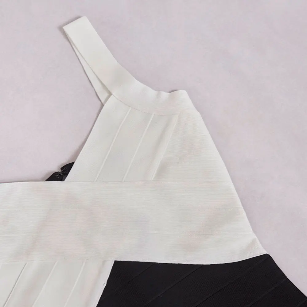 Spring Sexy Women's Color blocked Bandage Dress Camisole Sleeveless Bodycon Mini Dresses Cocktail Evening Party Vestidos - Image 5