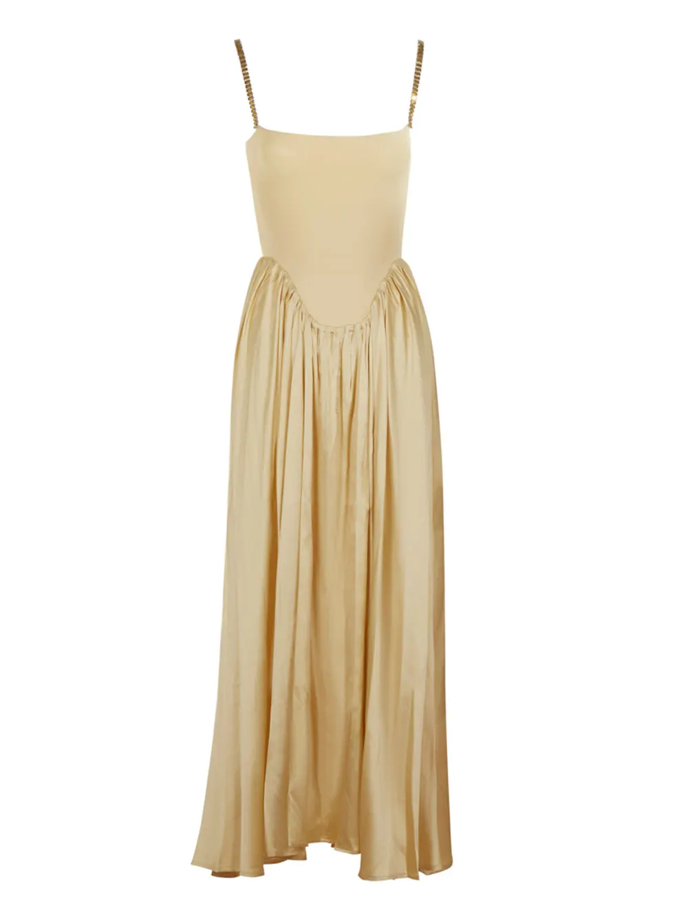 Spring Women's Strap Chain Sleeveless Long Dress Fashionable Slimming Hundred Fold Elegant Dresses Evening Party Vestidos - Image 7