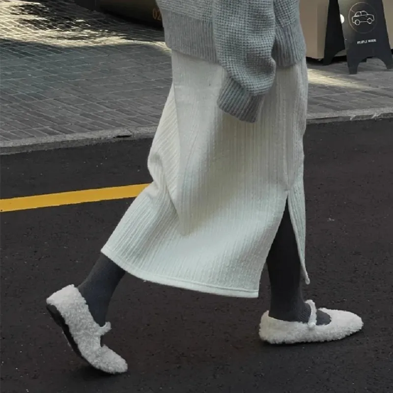 Winter Warm Furry Wool Women Ballet Flats Comfortable Soft Soles Mary Janes Walking Loafers Casual Girls Dance Lazy Shoes - Image 6
