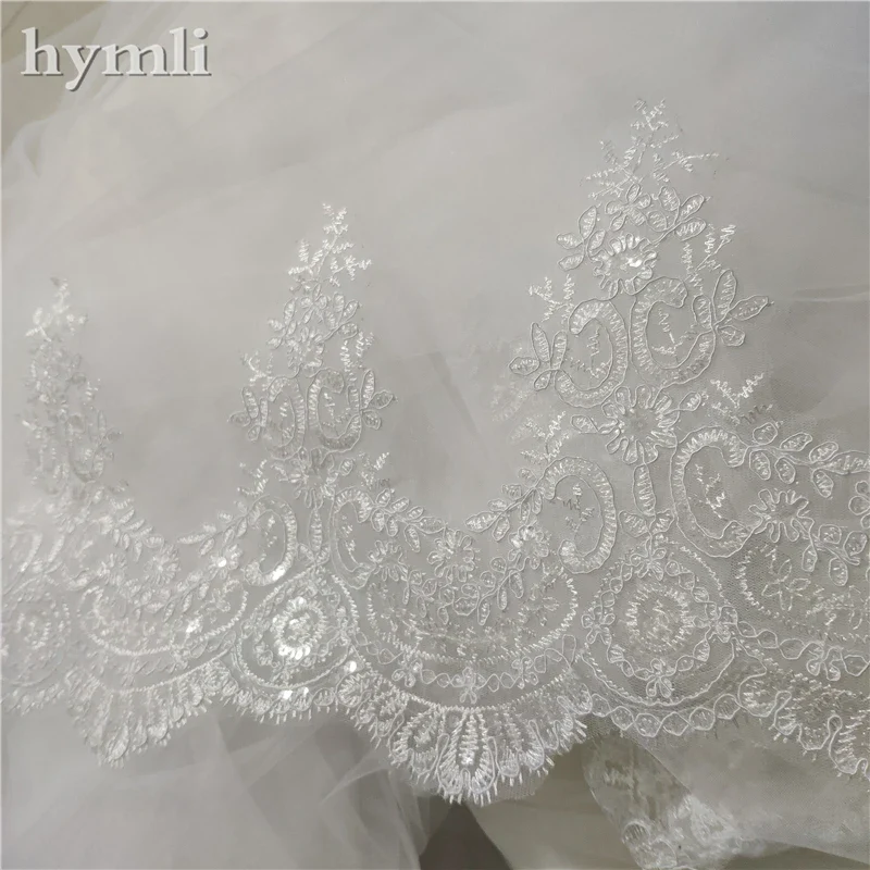 3M Sequin Lace Veil , Bridal Shoulder Veil ,Wedding Cloak Veil , Cathedral Bridal Cape in White ,Off-White , Ivory Veil - Image 2