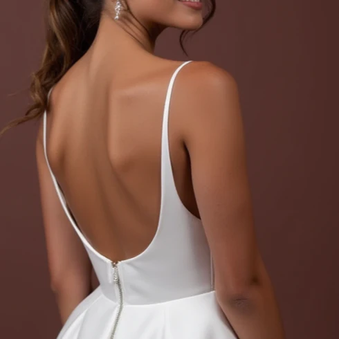 A-Line Bridal Dress with a Chapel Train for a Classic and Grand Look - Image 5