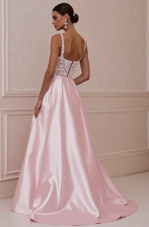 A-Line Bridal Gown with a Romantic Illusion Neckline - Image 2