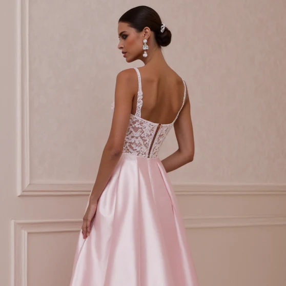 A-Line Bridal Gown with a Romantic Illusion Neckline - Image 5