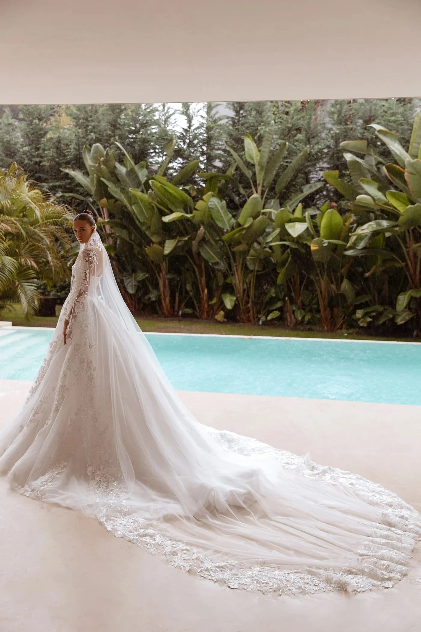 A-line Sexy Lace Appliques Wedding Dress Scoop Backless Backless Bride Gown Customized - Image 2