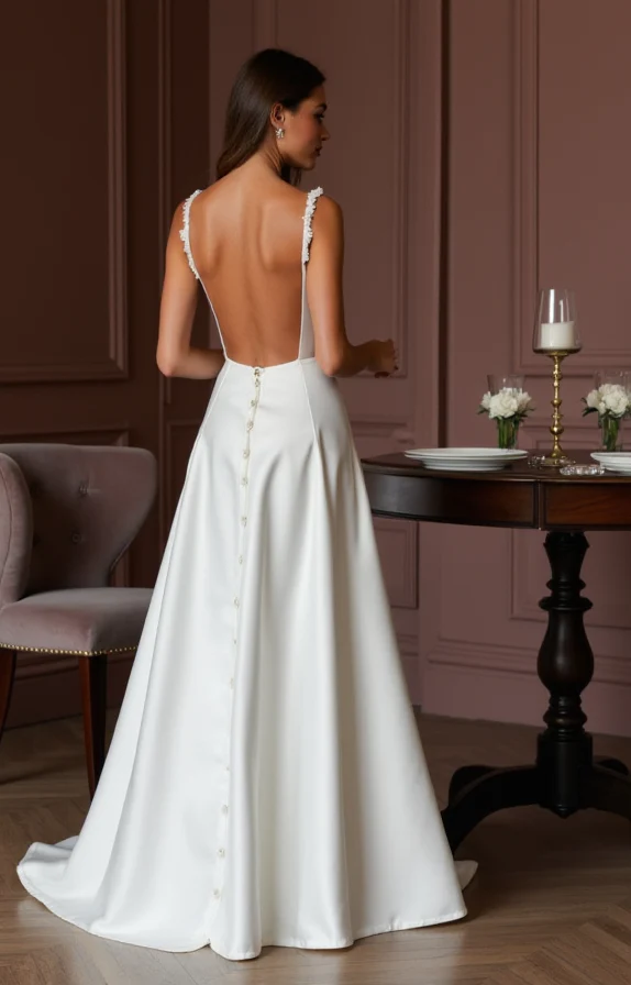 A-Line Wedding Dress for Garden Weddings with a Light and Airy Feel - Image 3