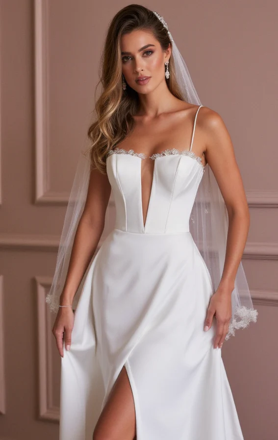 A-Line Wedding Dress for Petite Brides with a Perfectly Balanced Fit - Image 3