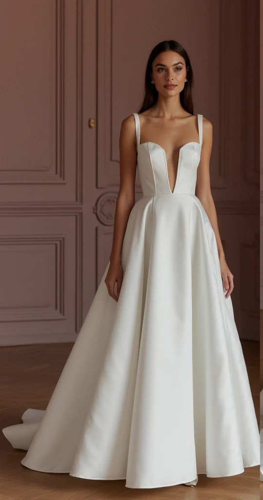 A-Line Wedding Dress with a Corset Bodice for a Flattering Shape - Image 2