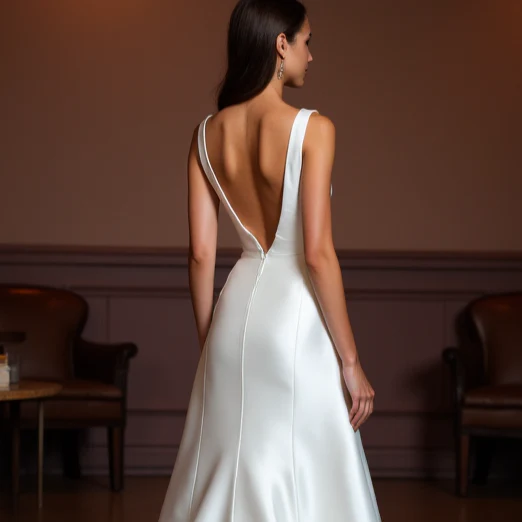 A-Line Wedding Dress with an Empire Waist for a Slimming Effect - Image 5