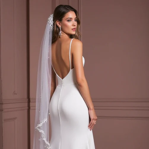 A-Line Wedding Dress with Ruffled Skirt for a Playful and Fun Look - Image 5