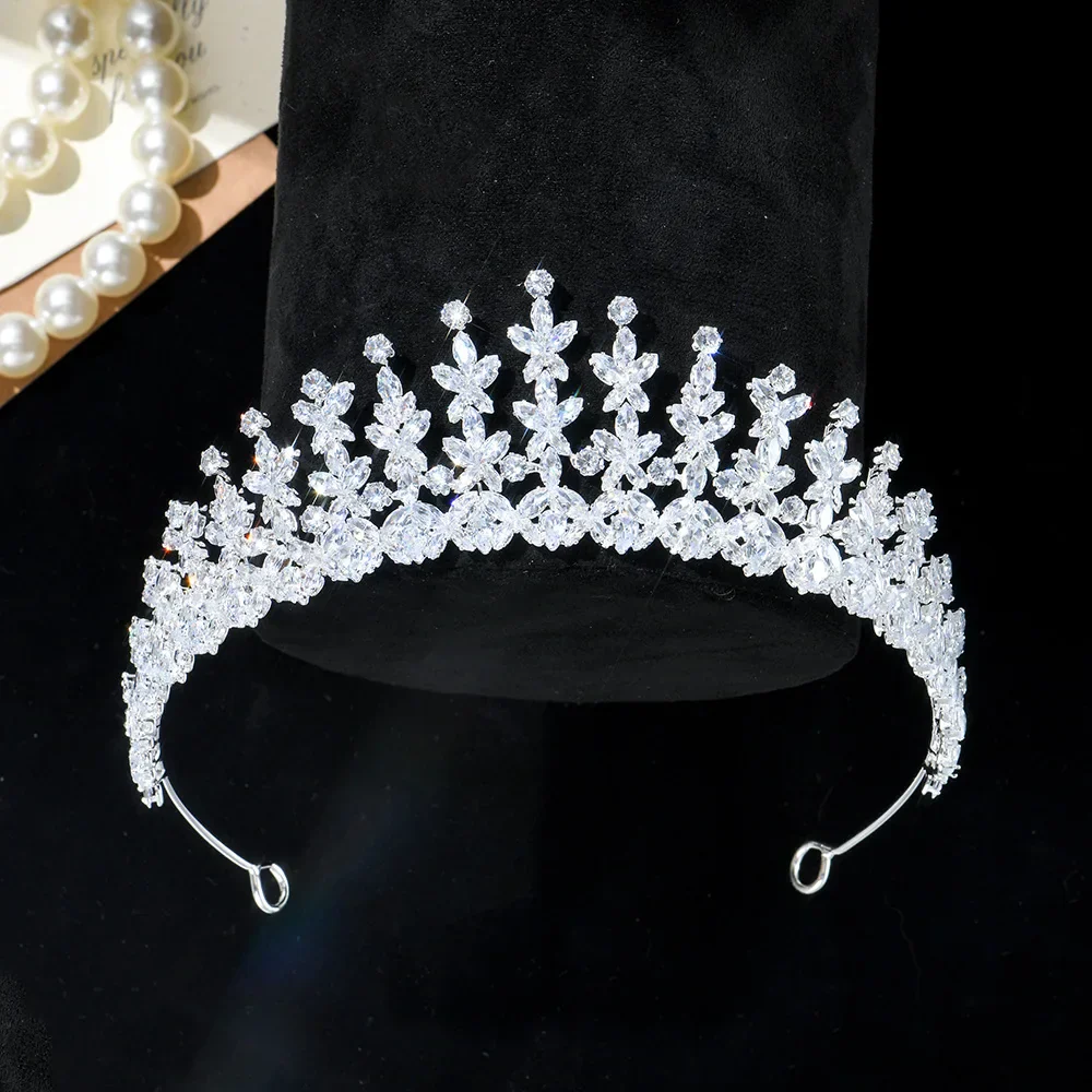AAA Zircon Tiaras and Crowns CZ Zirconia Diadem For Brides Women Prom Pageant Headband Wedding Accessories Bridal Hair Jewelry - Image 3