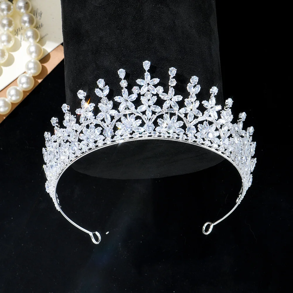 AAA Zircon Tiaras and Crowns CZ Zirconia Diadem For Brides Women Prom Pageant Headband Wedding Accessories Bridal Hair Jewelry - Image 4