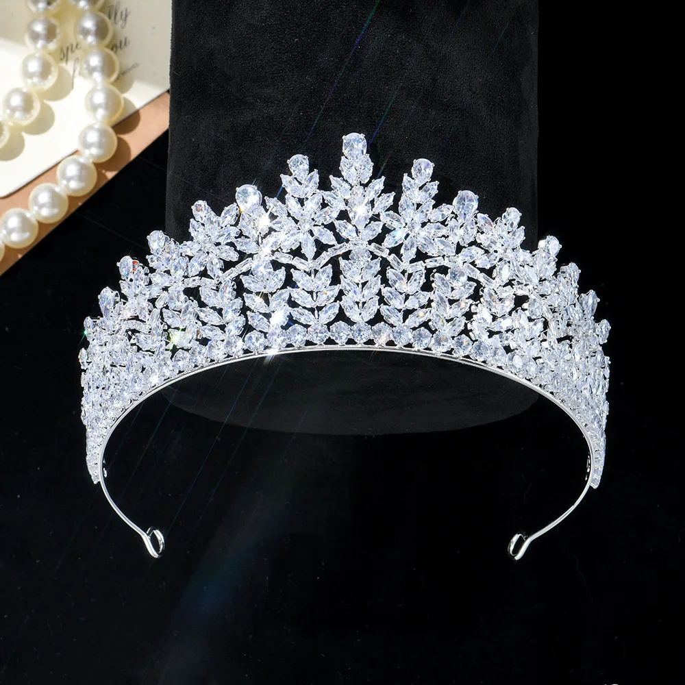 AAA Zircon Tiaras and Crowns CZ Zirconia Diadem For Brides Women Prom Pageant Headband Wedding Accessories Bridal Hair Jewelry - Image 5