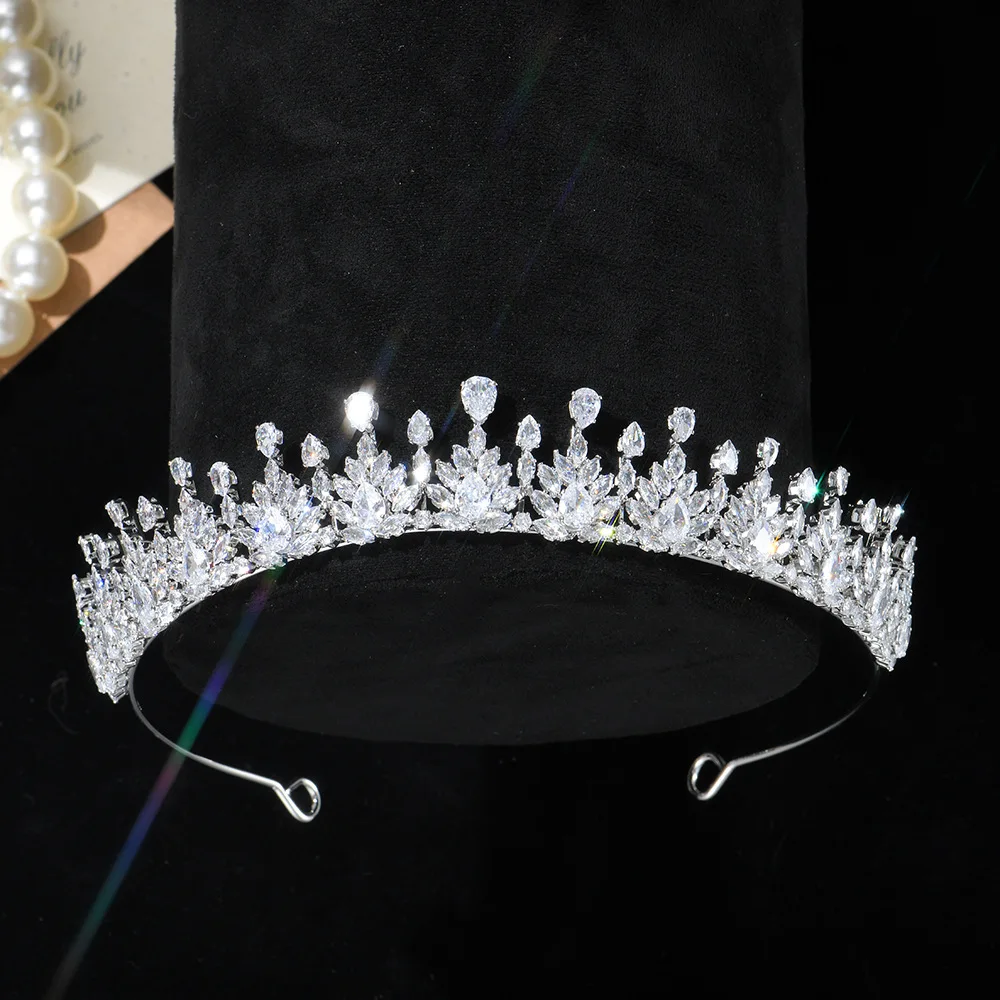 AAA Zircon Tiaras and Crowns CZ Zirconia Diadem For Brides Women Prom Pageant Headband Wedding Accessories Bridal Hair Jewelry - Image 6