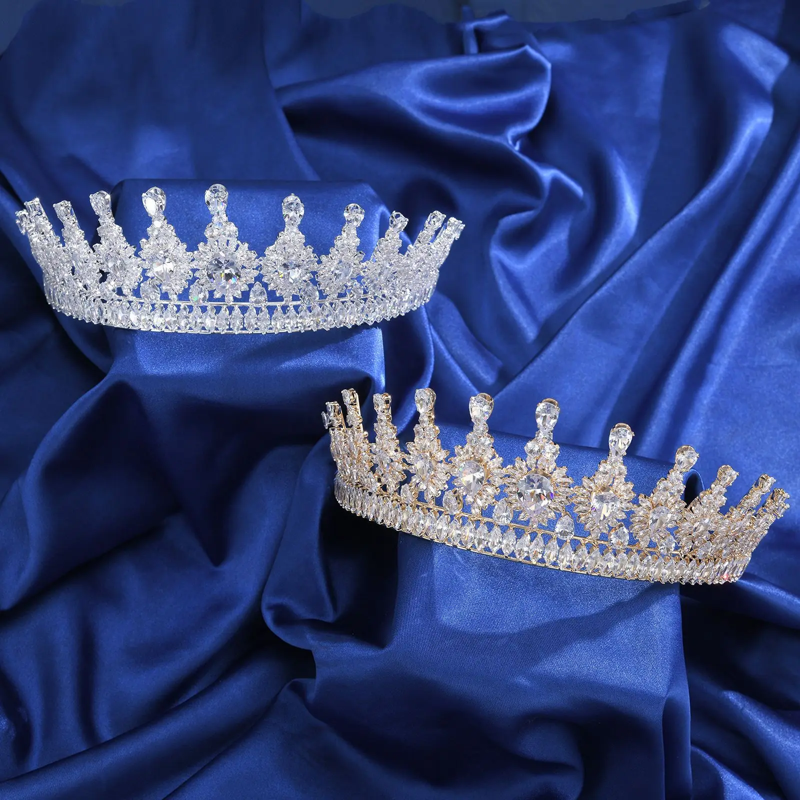 AAA Zircon Tiaras and Crowns CZ Zirconia Headband For Bride Women Princess Queen Diadem Wedding Accessories Bridal Hair Jewelry - Image 2