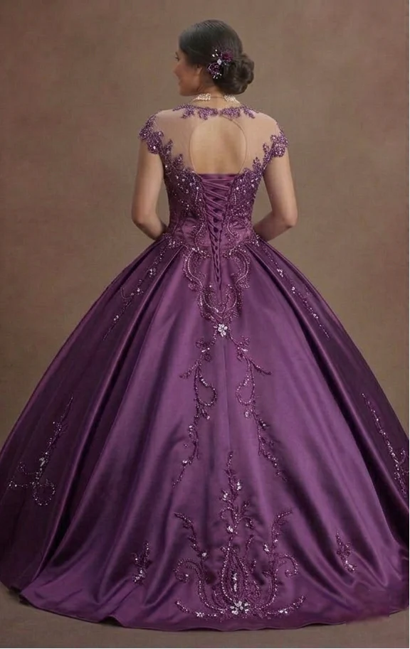 Amethyst Purple Quinceañera Dress Silk Blend 2026 - Image 3