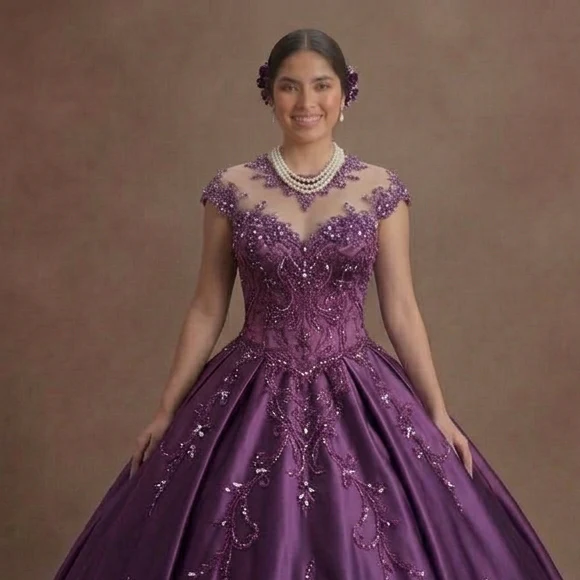 Amethyst Purple Quinceañera Dress Silk Blend 2026 - Image 4