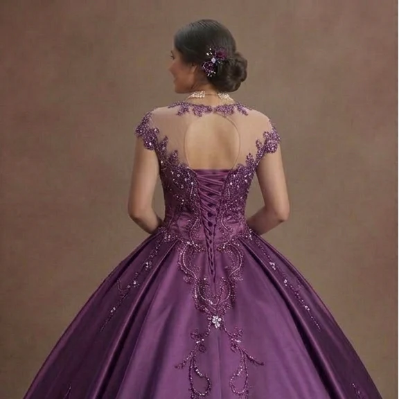 Amethyst Purple Quinceañera Dress Silk Blend 2026 - Image 5