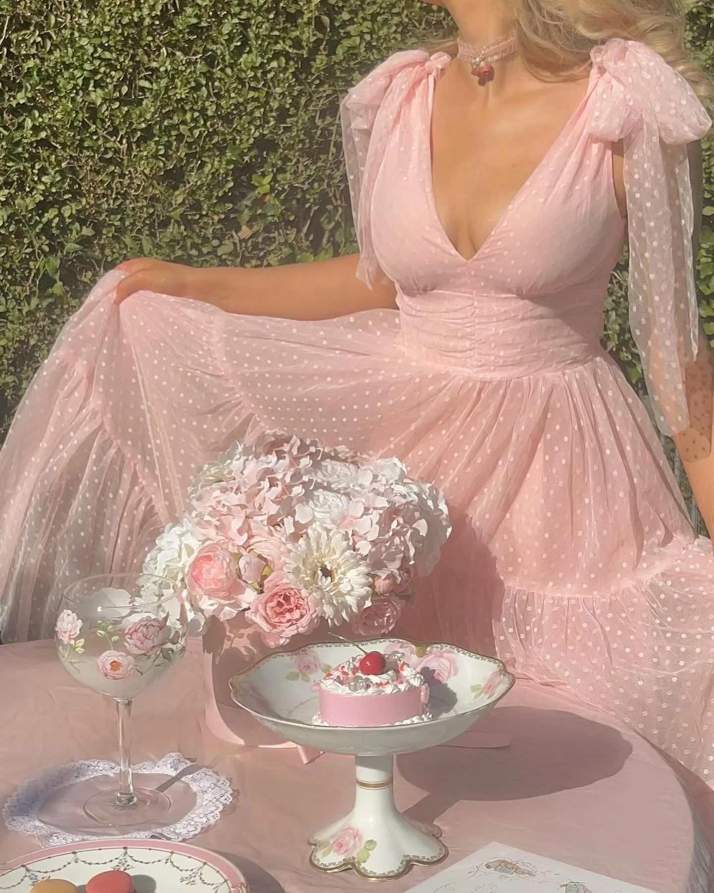Pink Tulle Prom Dresses Deep V-Neck Pleat Ruched Above Knee Mini Gowns Homecoming Dress Graduation Party - Image 7