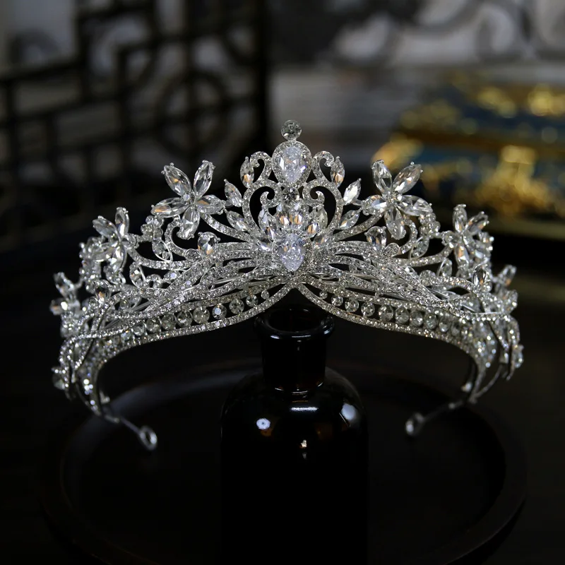 Baroque Princess Queen Crowns For Wedding Crystal Bridal Tiara Crown For Pageant Women Diadem Party Prom Hair Jewerly Headpiece - Image 9