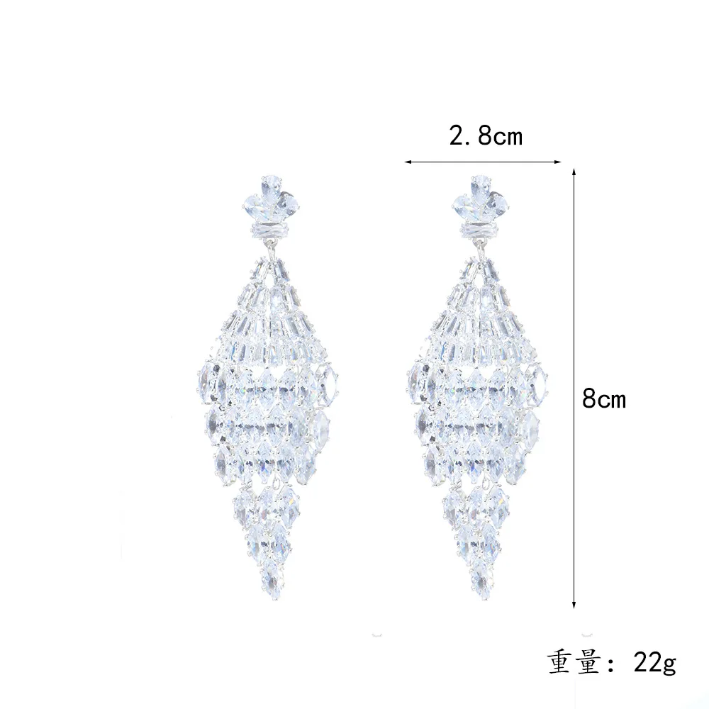 Big Large Zirconia Tiara Crown Birthday Gift Diadem Brides Party Dinner Dress Headband Wedding Accessories Bridal Hair Jewelry - Image 3