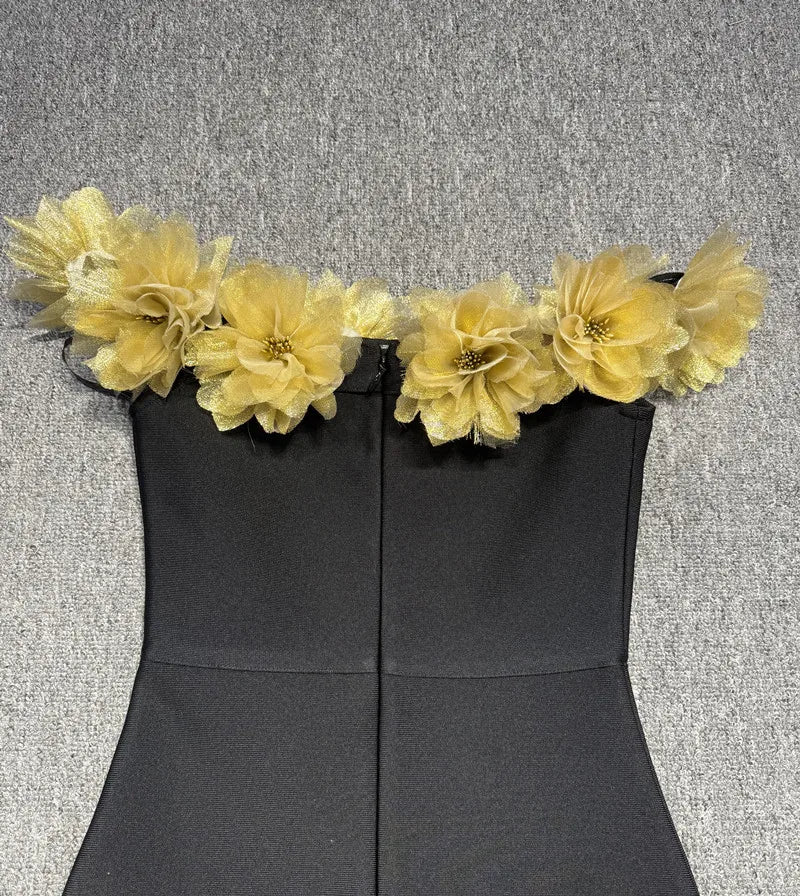 Black Color Women Sexy Slash Neck Off the Shoulder Florlas Bodycon Bandage Long Dress Nightclub Party Celebrate Outfit - Image 5