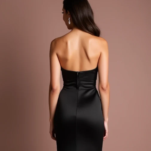 Black Prom Wedding Dress for Brides Who Love a Glamorous Style - Image 5