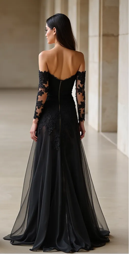 Black Wedding Dress | Enchanting Black Gown for a Dark and Dreamy Bridal Vision - Image 3