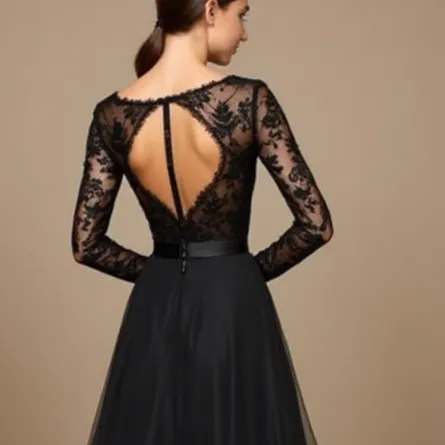 Black Wedding Dress | Ethereal Gothic Bridal Gown for a Magical Wedding Experience - Image 5