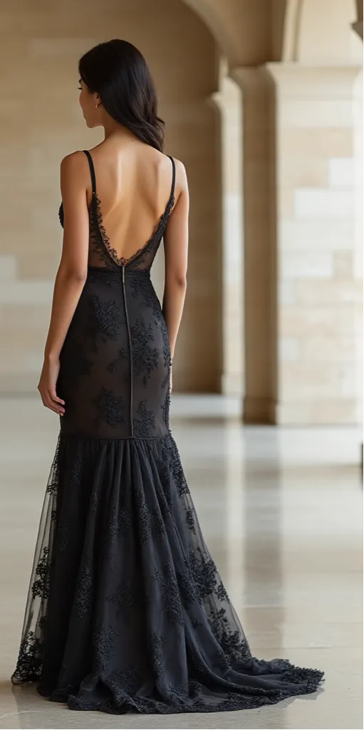 Black Wedding Dress | Luxurious Black Gown for a Mysterious and Elegant Bride - Image 3