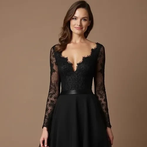 Black Wedding Dress | Sleek Black Gown for a Contemporary and Edgy Bridal Style - Image 4