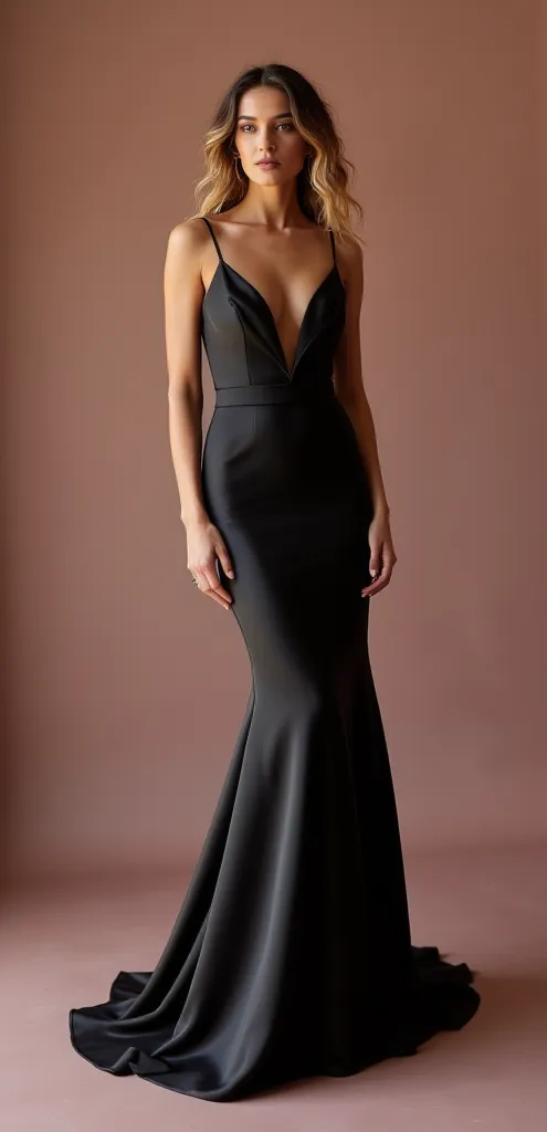 Black Wedding Dress with a Dramatic Silhouette for an Elegant Look - Image 2