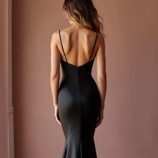 Black Wedding Dress with a Dramatic Silhouette for an Elegant Look - Image 5