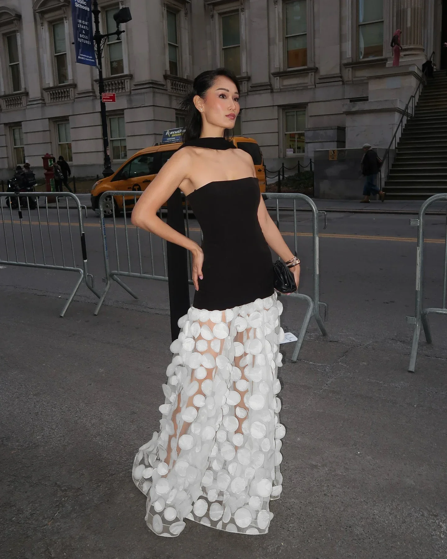 Black White Beige Women Sexy Strapless Off the Shoulder Mesh Long Dress High Street Celebrate Evening Party Birthday Outfit - Image 7