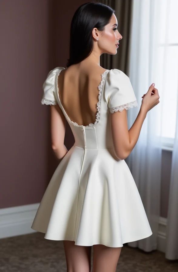 Boho Short Wedding Dress and Mini Dress with a Relaxed Fit for Effortless Style - Image 3