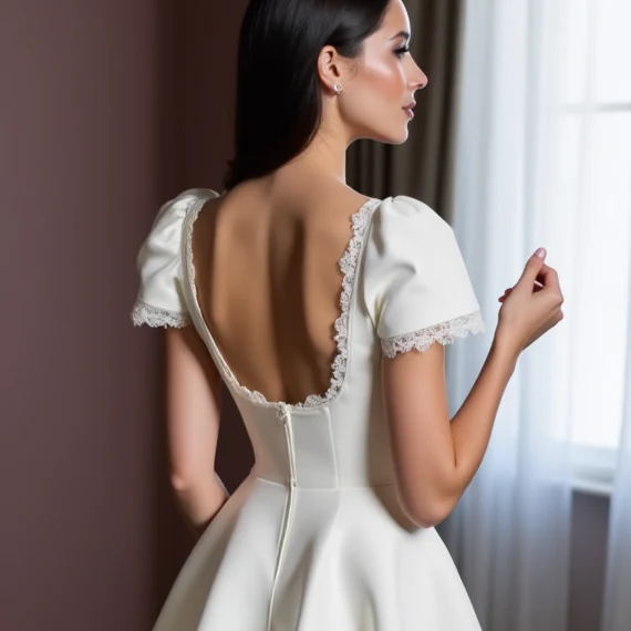 Boho Short Wedding Dress and Mini Dress with a Relaxed Fit for Effortless Style - Image 5