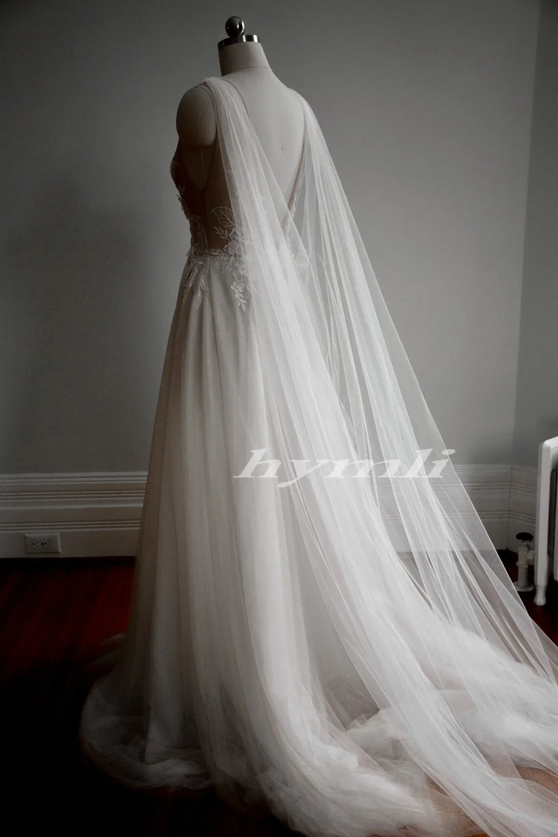 Bridal Cape Veil, Wedding Cape, Tulle Cape Veil, Shoulder Veil