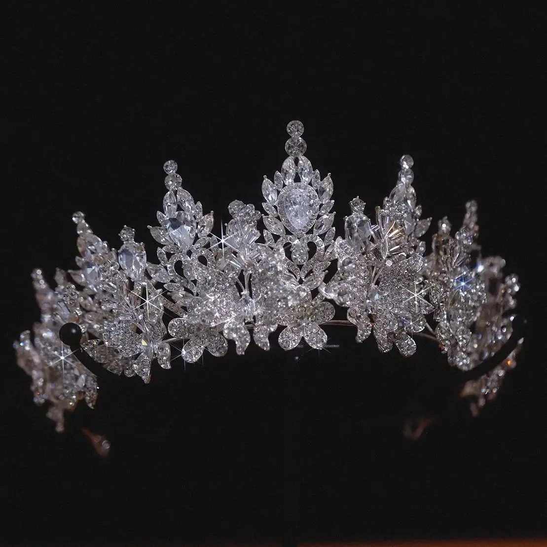 Bridal Hair Jewelry Crystal Zircon Tiaras and Crowns Rhinestones Headband Brides Women Prom Pageant Diadem Wedding Accessories - Image 7
