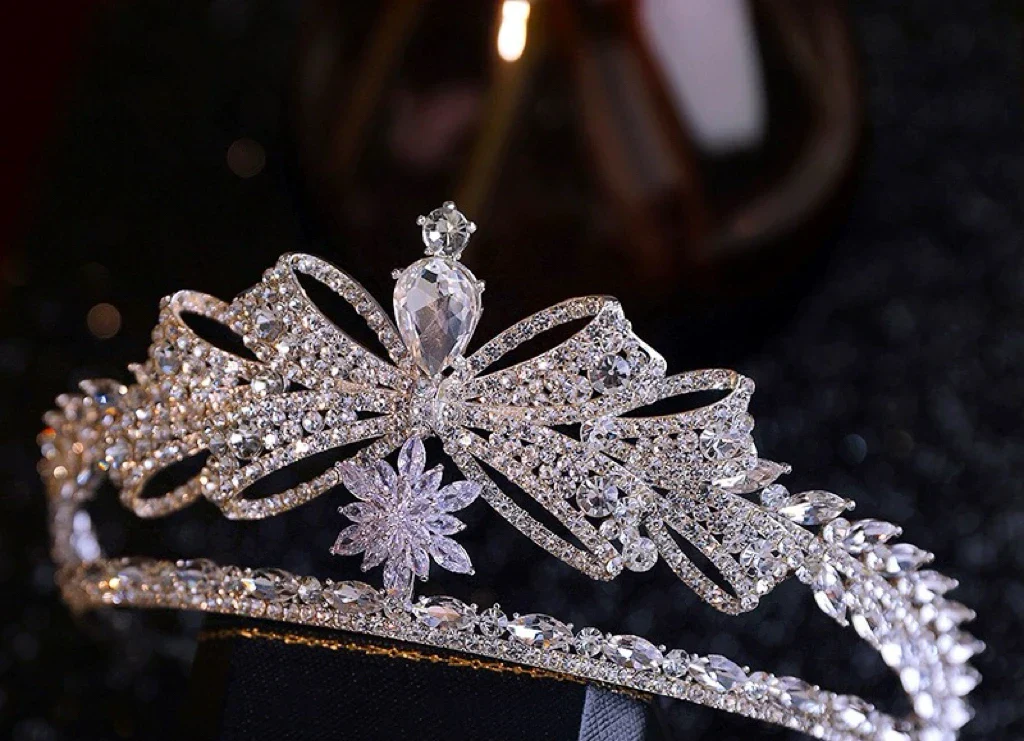 Bridal Hair Jewelry Crystal Zirconia Tiaras and Crowns Princess Queen Diadem For Brides Women Headpieces Wedding Accessories - Image 3