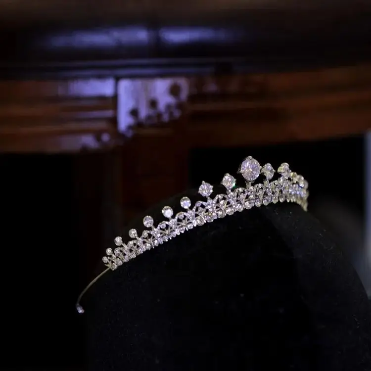 Bridal Hair Jewelry Crystal Zirconia Tiaras and Crowns Rhinestones Headband For Brides Women Girl Diadem Wedding Accessories - Image 2