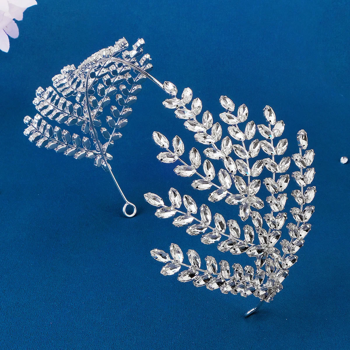 Bridal Hair Jewelry Rhinestones Crystal Tiaras and Crowns Women Brides Pageant Prom Silver Color Headbands Wedding Accessories - Image 3