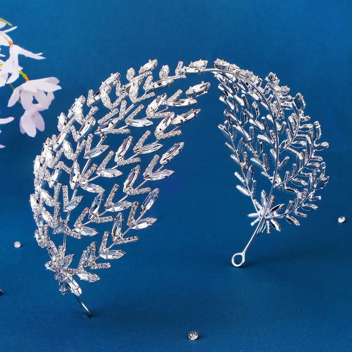 Bridal Hair Jewelry Rhinestones Crystal Tiaras and Crowns Women Brides Pageant Prom Silver Color Headbands Wedding Accessories - Image 4
