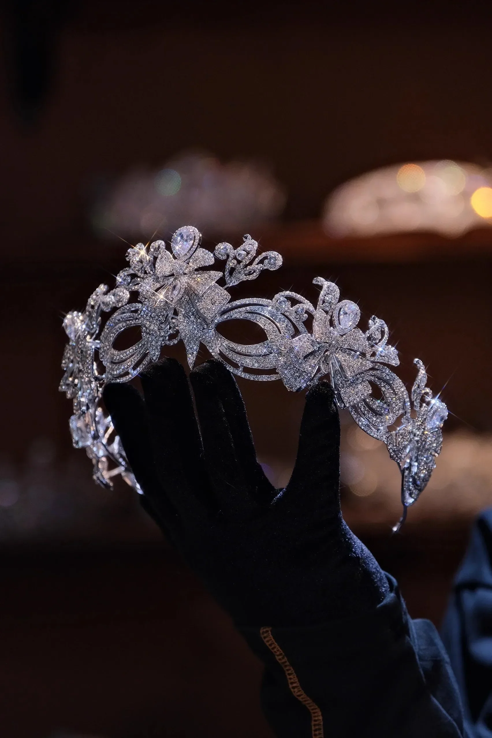 Bridal Hair Jewelry Rhinestones Zirconia Tiaras and Crowns Princess Queen Diadem For Brides Women Headpieces Wedding Accessories - Image 3