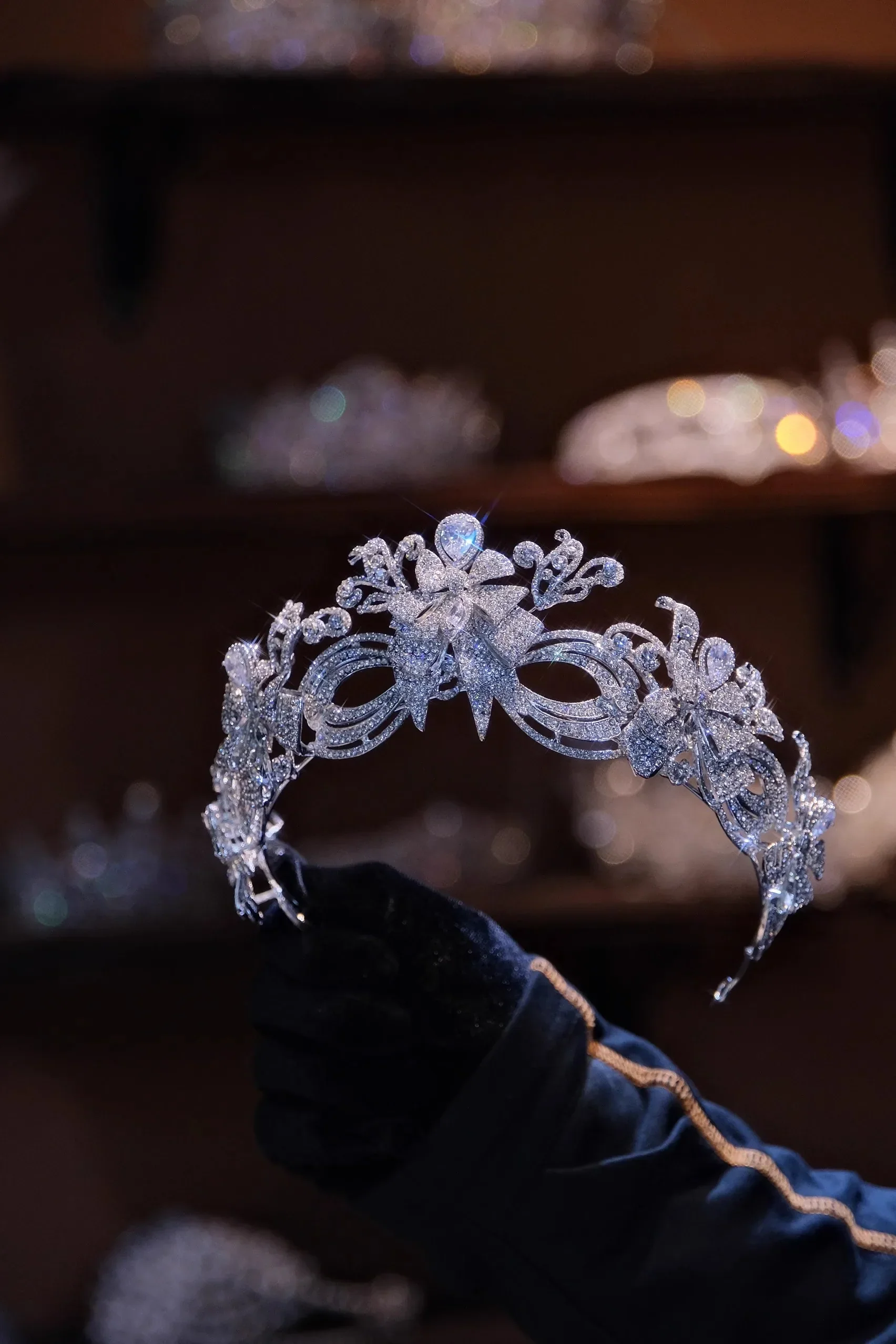 Bridal Hair Jewelry Rhinestones Zirconia Tiaras and Crowns Princess Queen Diadem For Brides Women Headpieces Wedding Accessories - Image 4